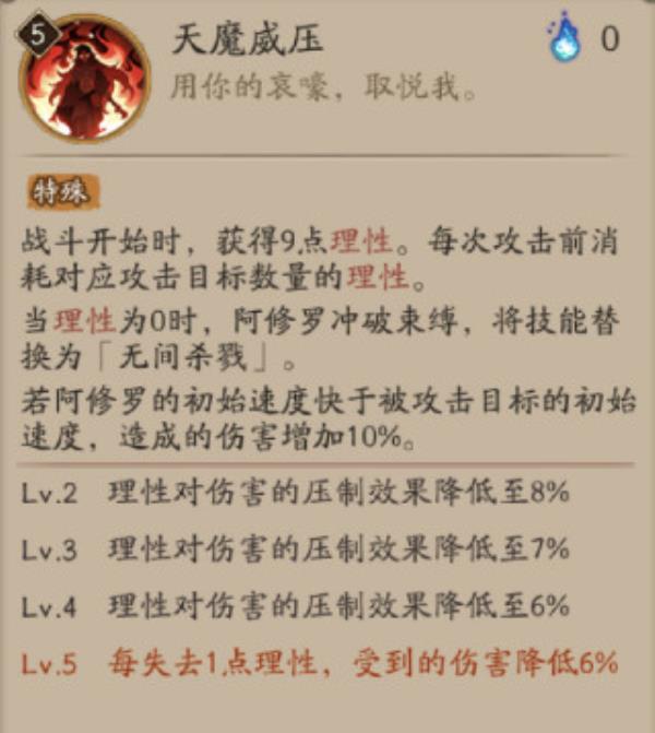 阴阳师新SSR阿修罗技能介绍