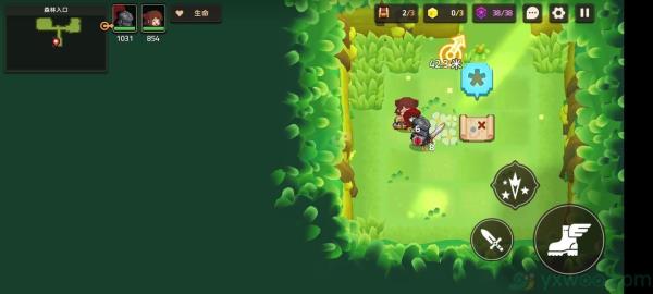 坎公骑冠剑世界1-2森林入口三星攻略