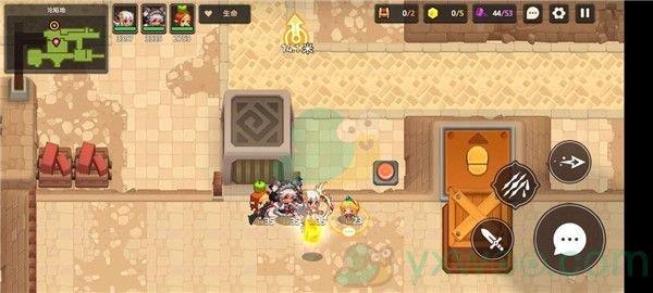 坎公骑冠剑世界2-1沦陷地三星攻略