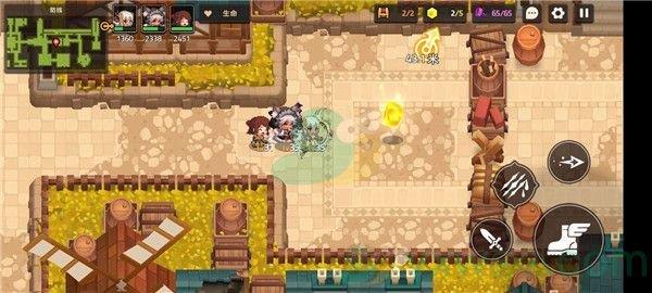 坎公骑冠剑世界2-4防线三星攻略