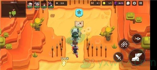 坎公骑冠剑世界4-4乐园入口三星攻略