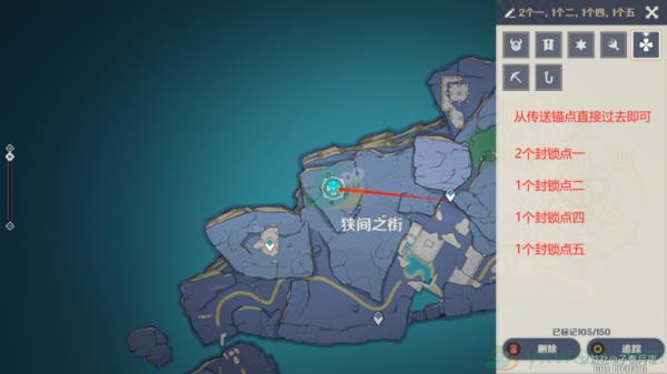 原神渊下宫键纹封锁点位置介绍(1-7)