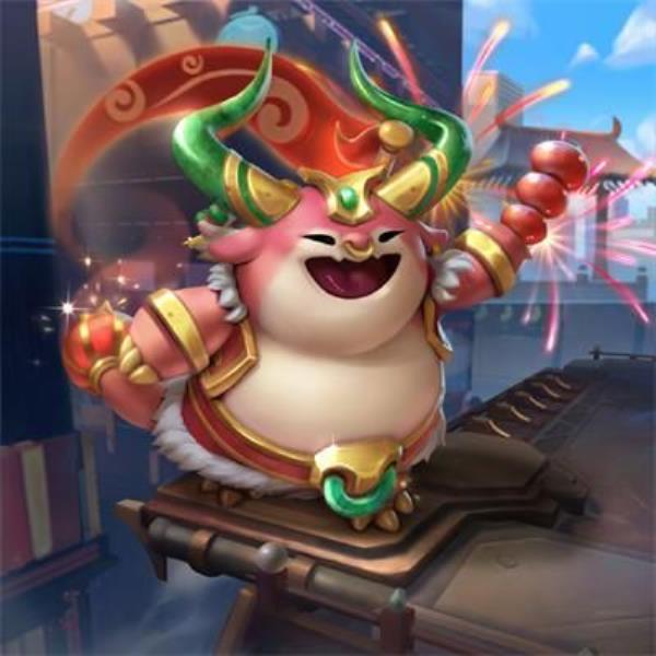 LOL小小英雄福牛新年胖胖龙外观展示