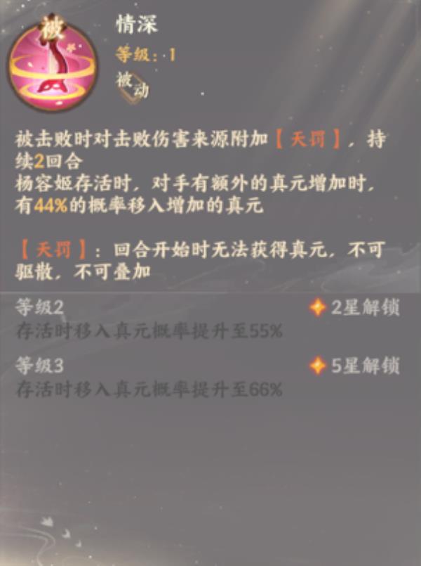 忘川风华录杨容姬属性技能介绍