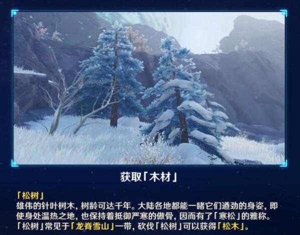 原神松木采集位置分享