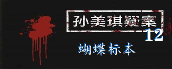 孙美琪疑案:12三级线索蝴蝶标本