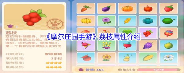 摩尔庄园手游荔枝属性介绍