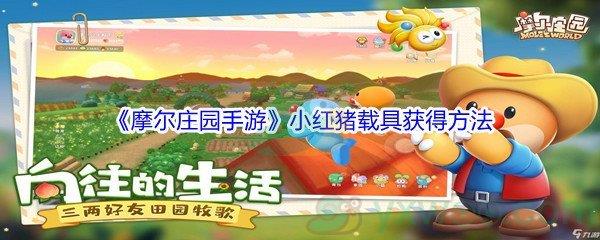 摩尔庄园手游小红猪载具获得方法介绍