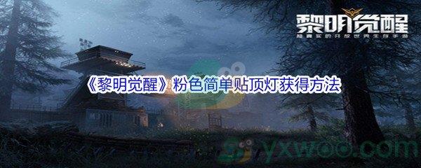 黎明觉醒粉色简单贴顶灯获得方法