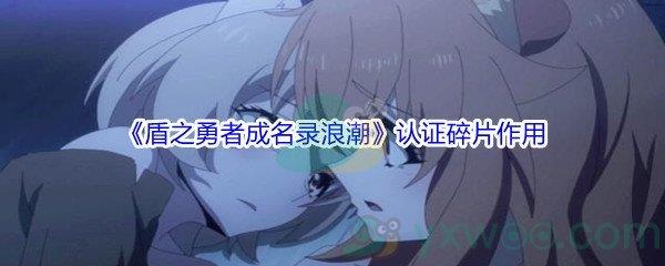 盾之勇者成名录浪潮认证碎片作用介绍