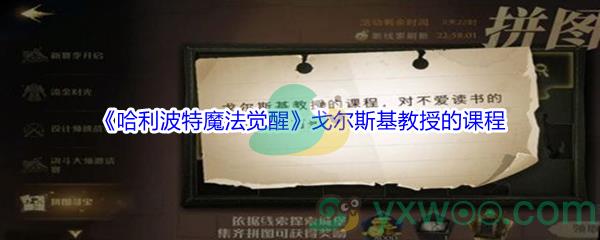 哈利波特魔法觉醒戈尔斯基教授的课程碎片位置