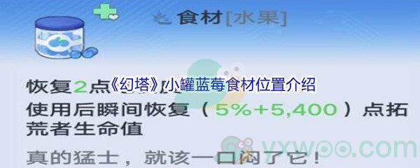 幻塔小罐蓝莓食材位置介绍