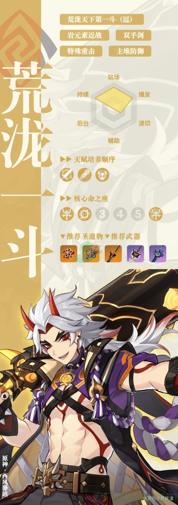 原神荒泷一斗武器推荐介绍