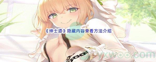 绅士道隐藏内容查看方法介绍