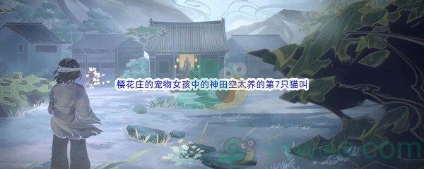 哔哩哔哩樱花庄的宠物女孩中的神田空太养的第7只猫叫什么