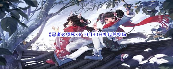  2022忍者必须死310月30日礼包兑换码分享