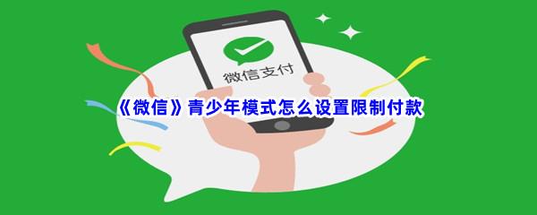 微信青少年模式怎么设置限制付款